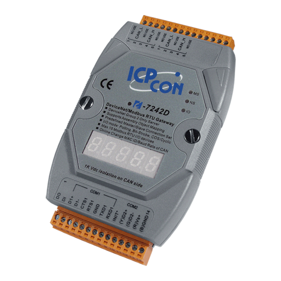ICP DAS USA I-7242D Quick Start User Manual