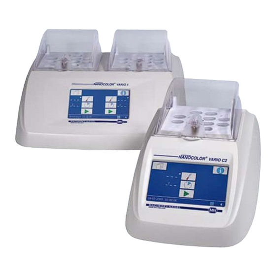 MACHEREY-NAGEL Nanocolor Vario 4 Manuals