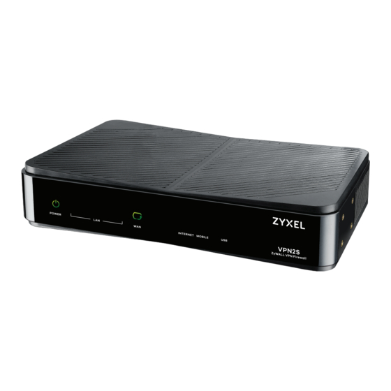 ZyXEL Communications ZyWALL VPN2S Quick Start Manual