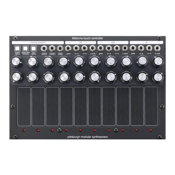 Pittsburgh Modular Lifeforms Touch Controller Manuals