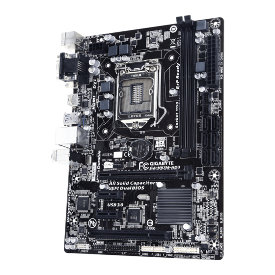 GIGA-BYTE TECHNOLOGY GA-H97M-HD3 User Manual