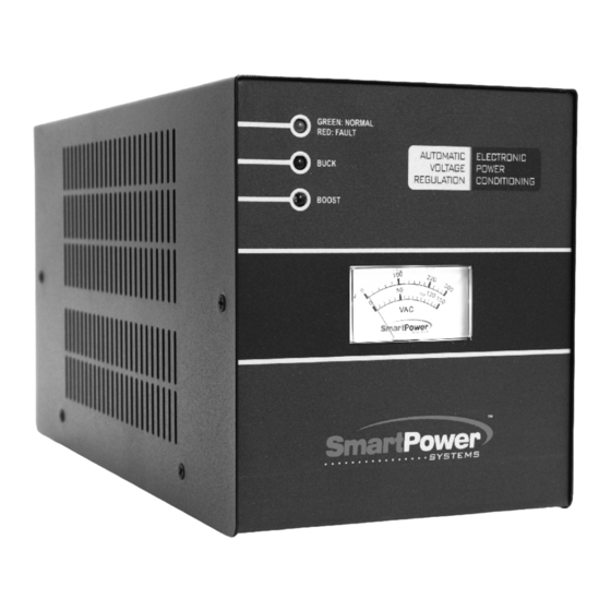 Power Quality SmartPower AVR Plus AVR10-120TBF User Manual