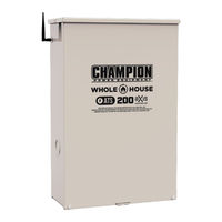 Champion 102010 Installation Manual