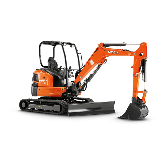 Kubota U35-4 Parts And Service Manual