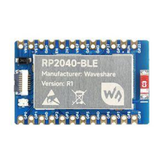 Waveshare RP2040-BLE Manuals