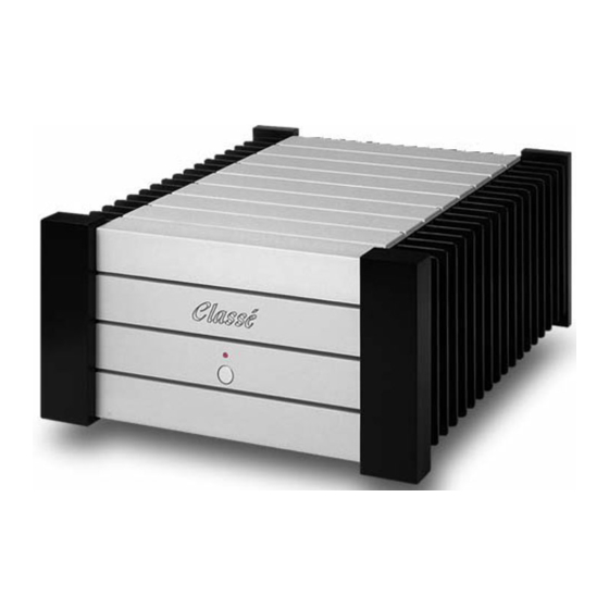 Classe Audio CA-201 Service Manual