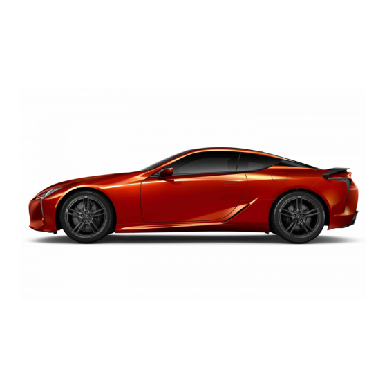 Lexus LC 500h 2022 Owner's Manual, Quick Manual
