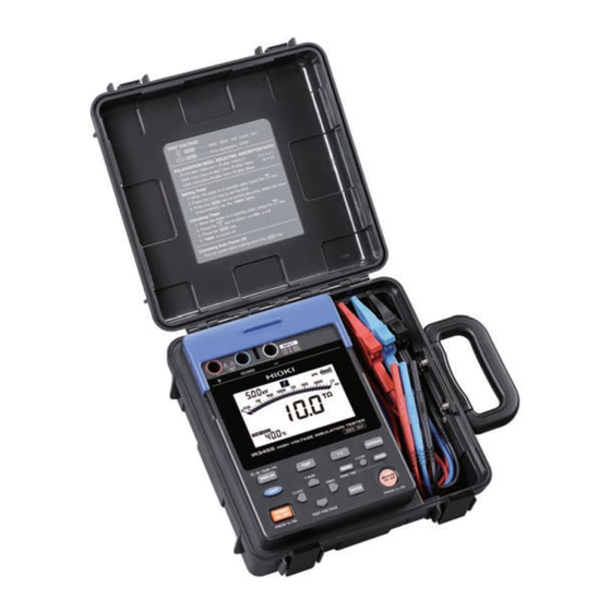 Hioki IR3455-01 Instruction Manual