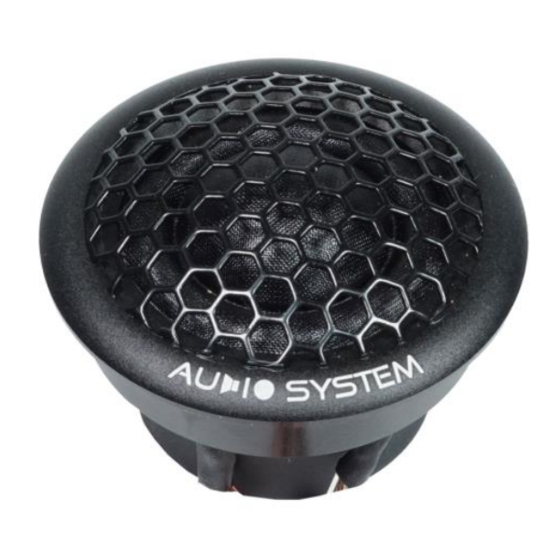 Audio System HS25 DUST EVO User Manual