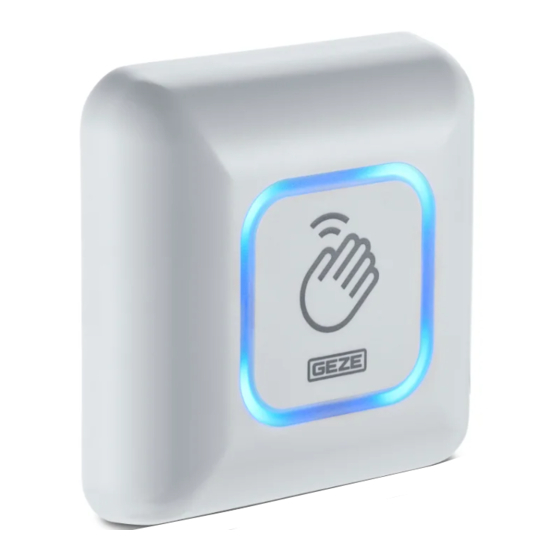 GEZE GC 307+ Quick Start Manual