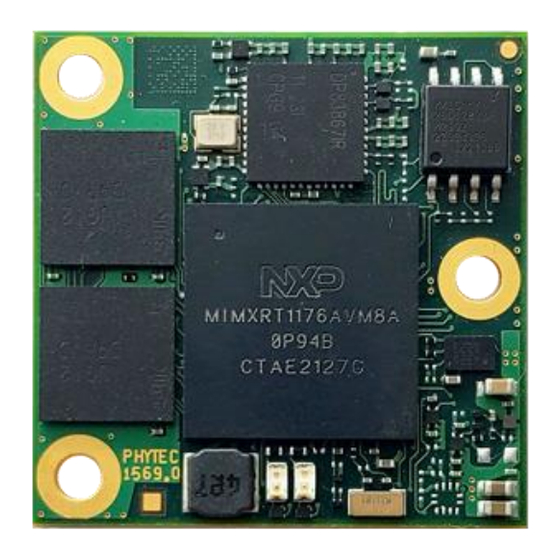 Phytec phyCORE-i.MX RT1170 Hardware Manual