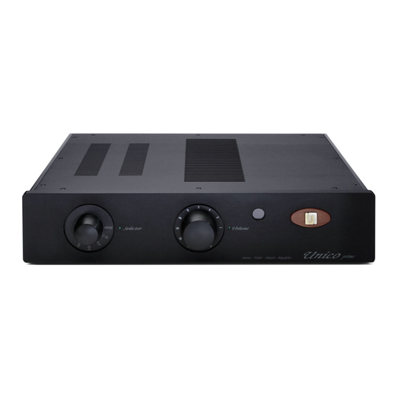Unison Research Unico Primo Manual