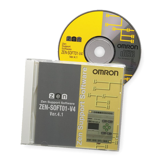 Omron ZEN-SOFT01-V4 - 12-2008 Operation Manual