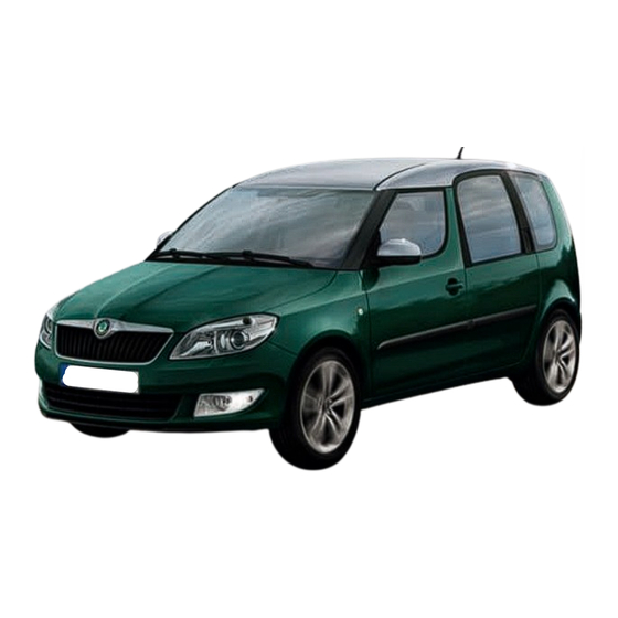 Skoda ROOMSTER - TECHNICAL CHANGES 05-2010 Owner's Manual Supplement