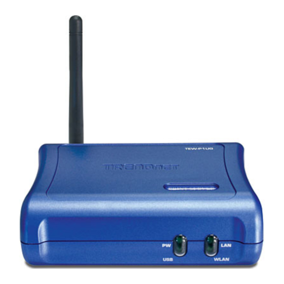 TRENDnet TEW-P1UG - Wireless Print Server Installation Instructions Manual