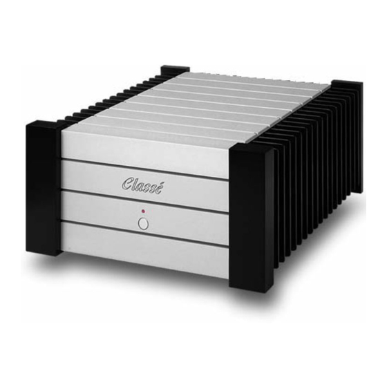 Classe Audio CA-201 Owner's Manual