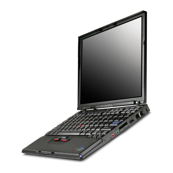 IBM ThinkPad X30 Series User Manual