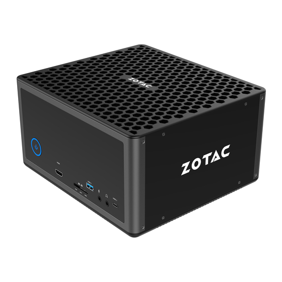 Zotac ZBOX E Series Quick Start Manual