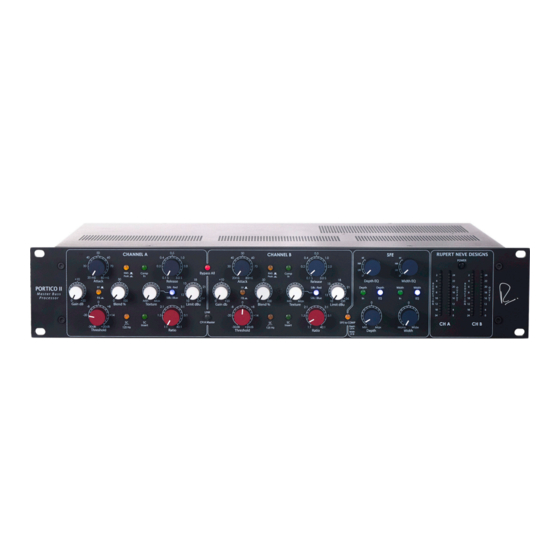 Rupert Neve Designs Portico II Operation Manual
