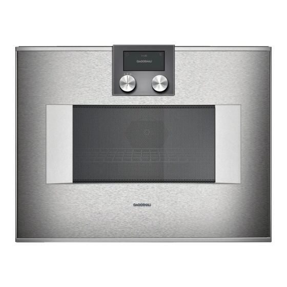 Gaggenau BM 451 Instruction Manual