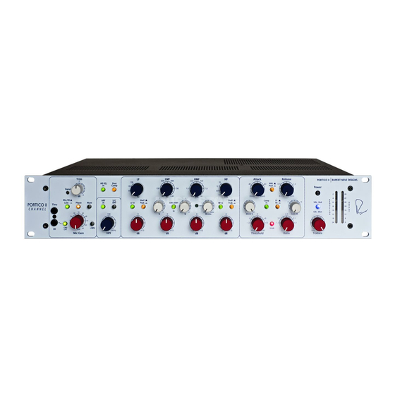 Rupert Neve Designs Portico II Operation Manual