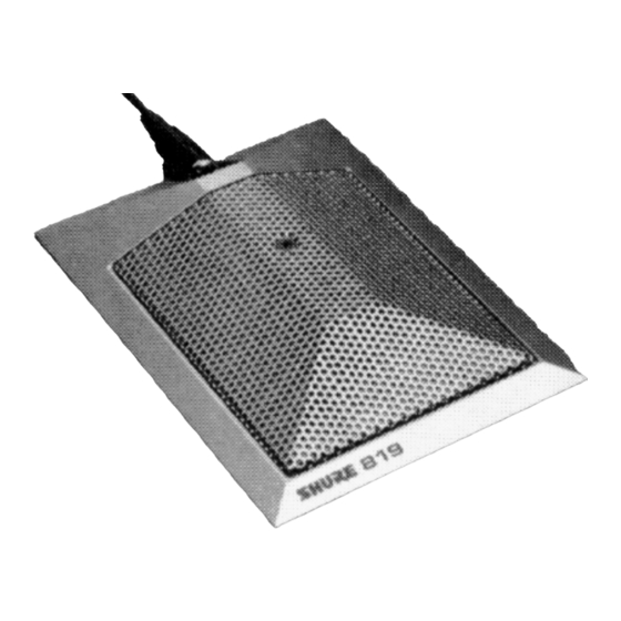 Shure 819 User Giude