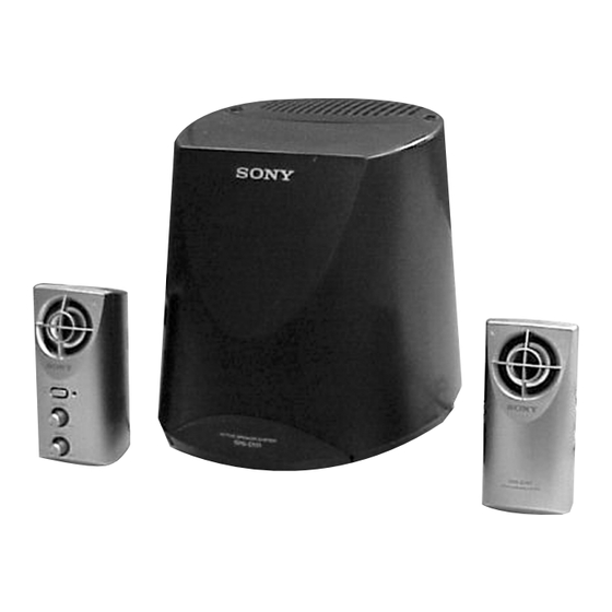 Sony SRS-D101 Service Manual
