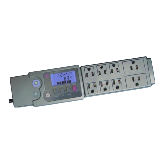 P3 International Electricity Usage Monitoring Power Strip Specification Sheet