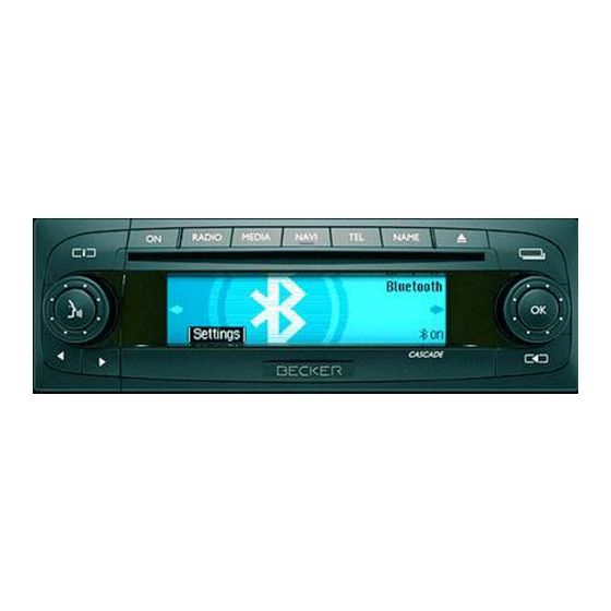 Becker BT45-BKR Quick Install Manual