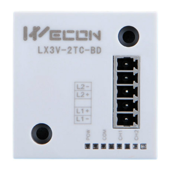 Wecon LX3V-2TC-BD Mounting Instruction