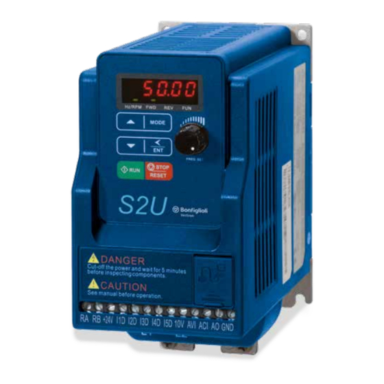BONFIGLIOLI Vectron S2U IP20 Quick Start Manual