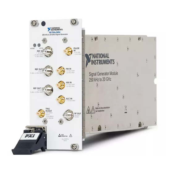National Instruments NI PXIe-5654 Getting Started Manual