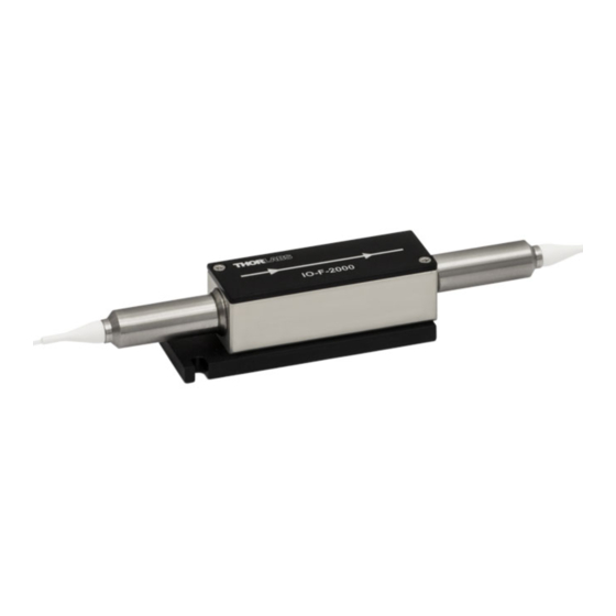 THORLABS IO-F-2000 User Manual