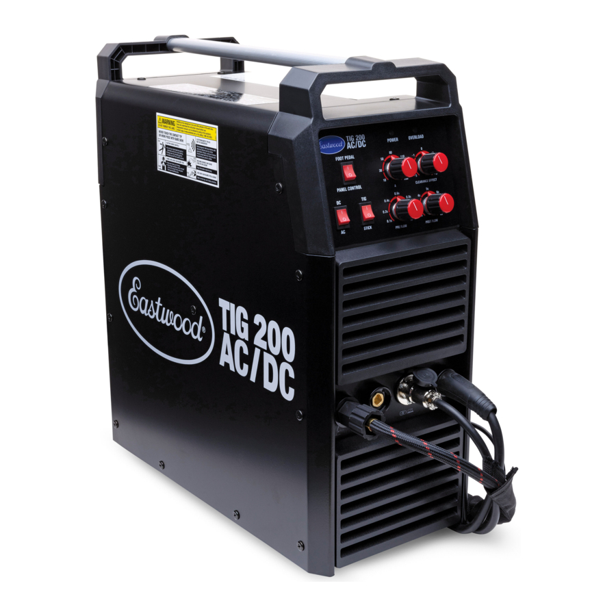 Eastwood TIG 200 (33920) - AC/DC WELDER Manual