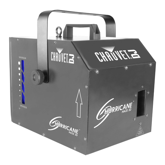Chauvet Hurricane Haze 3D User Manual