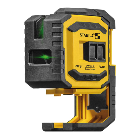 Stabila Laser LAX 300 Operating Instructions Manual