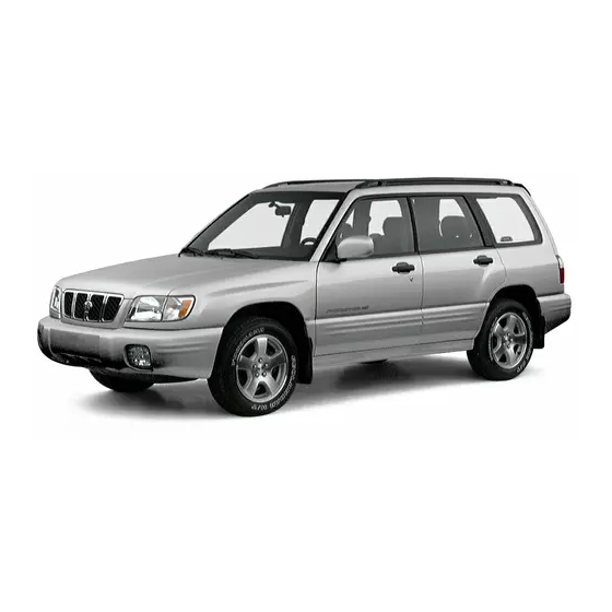 Subaru 2001 FORESTER Service Manual