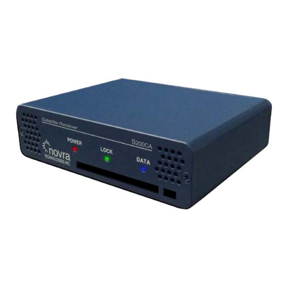 Novra S200 User Manual