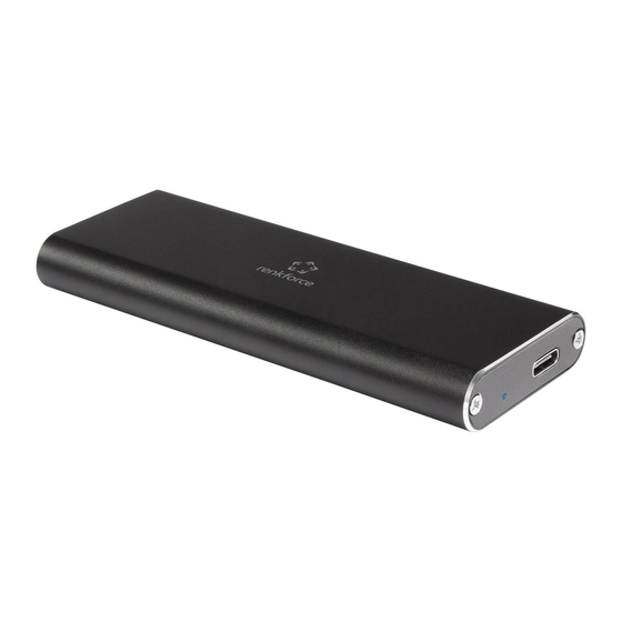 Renkforce M.2 SSD housing USB 3.1 Gen 2 with USB-C Operating Instructions Manual
