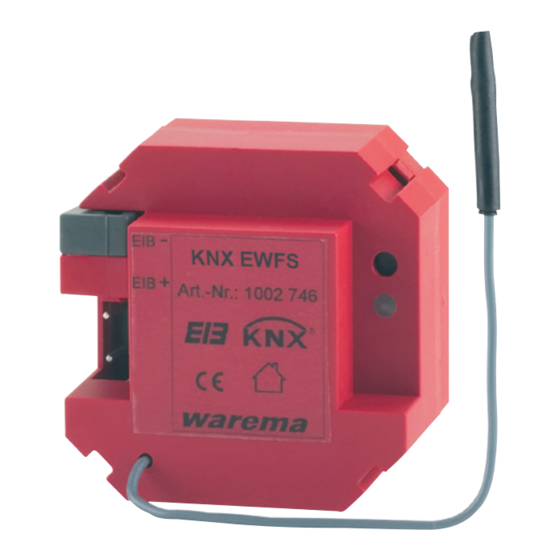 WAREMA KNX EWFS Operating And Installation Instructions