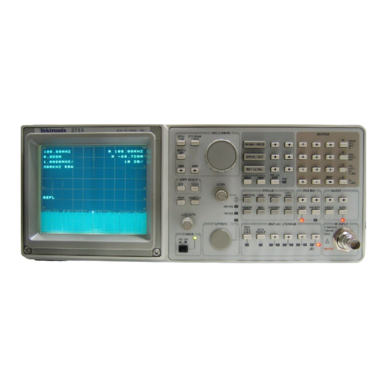 Tektronix 2715 Service Manual