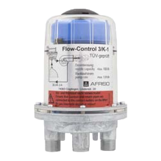 AFRISO Flow-Control Series Operating Instructions Manual