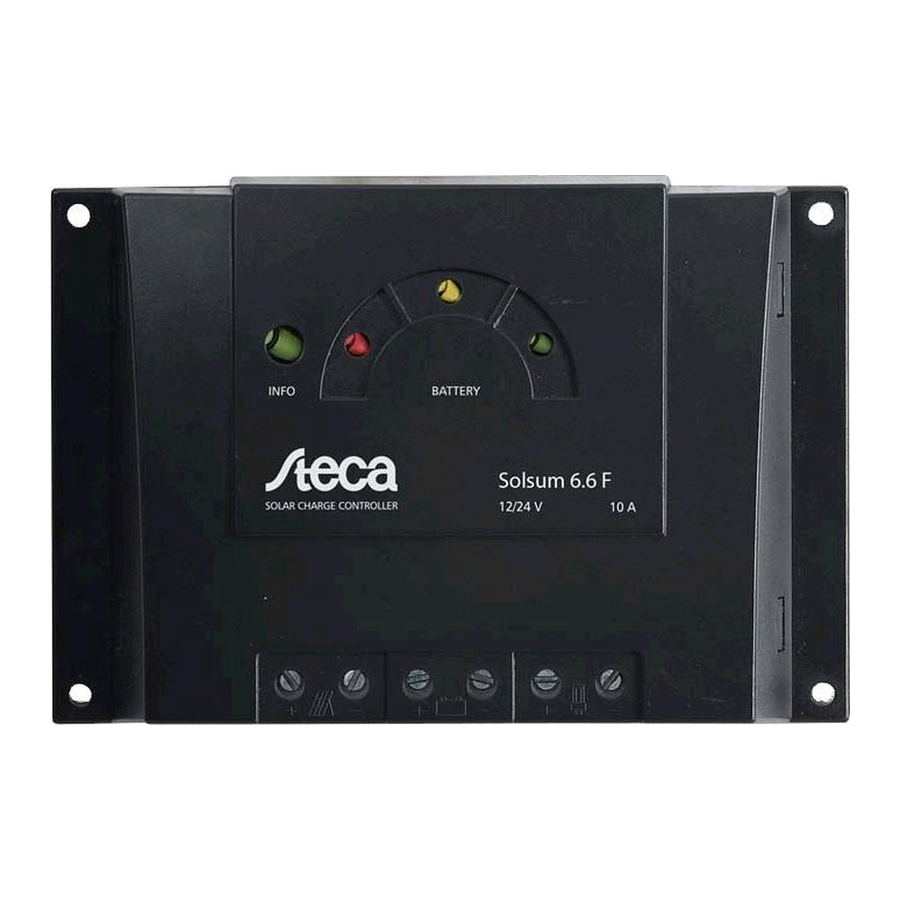 Steca Solsum F Manuals
