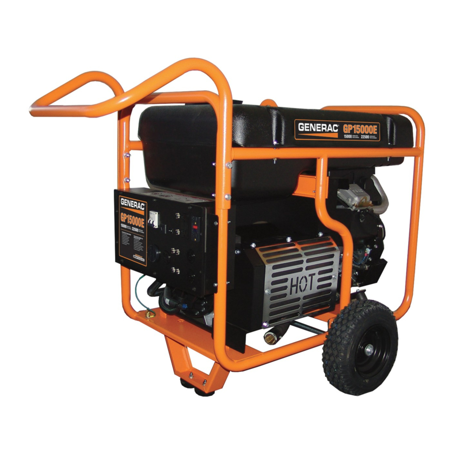 Generac 5734 GP15000E, 5735 GP17500E - Portable Generator Manual