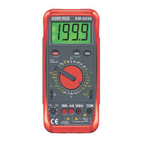Kusam-Meco KM 6030 Operation Manual