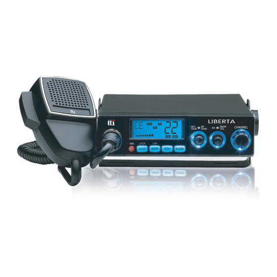 User Manuals: TTI LIBERTA TCB-775 Mobile transceiver