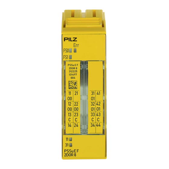 Pilz PSSu E F INC Operating Manual