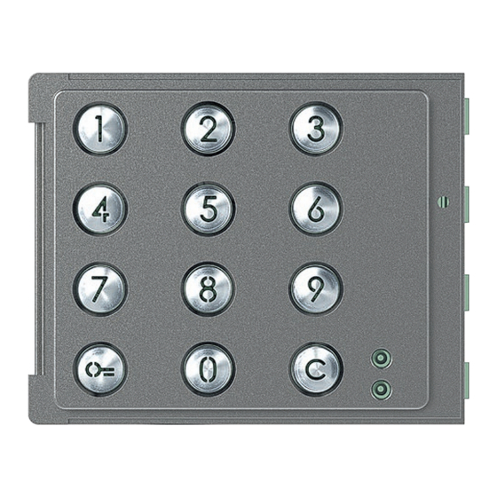 Bticino Sfera Keypad Module Installer Manual