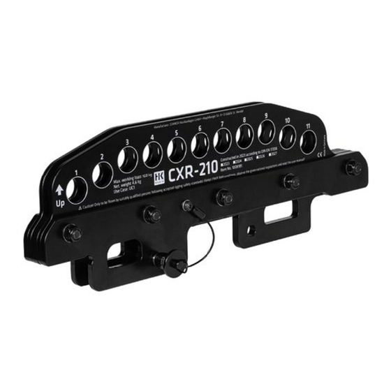 HK Audio CXR-210 Mounting Instructions