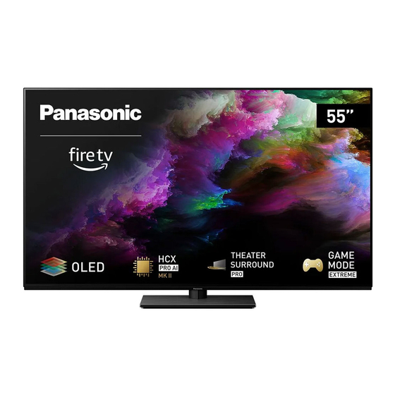 Panasonic TV-55Z85AEG Operating Instructions Manual